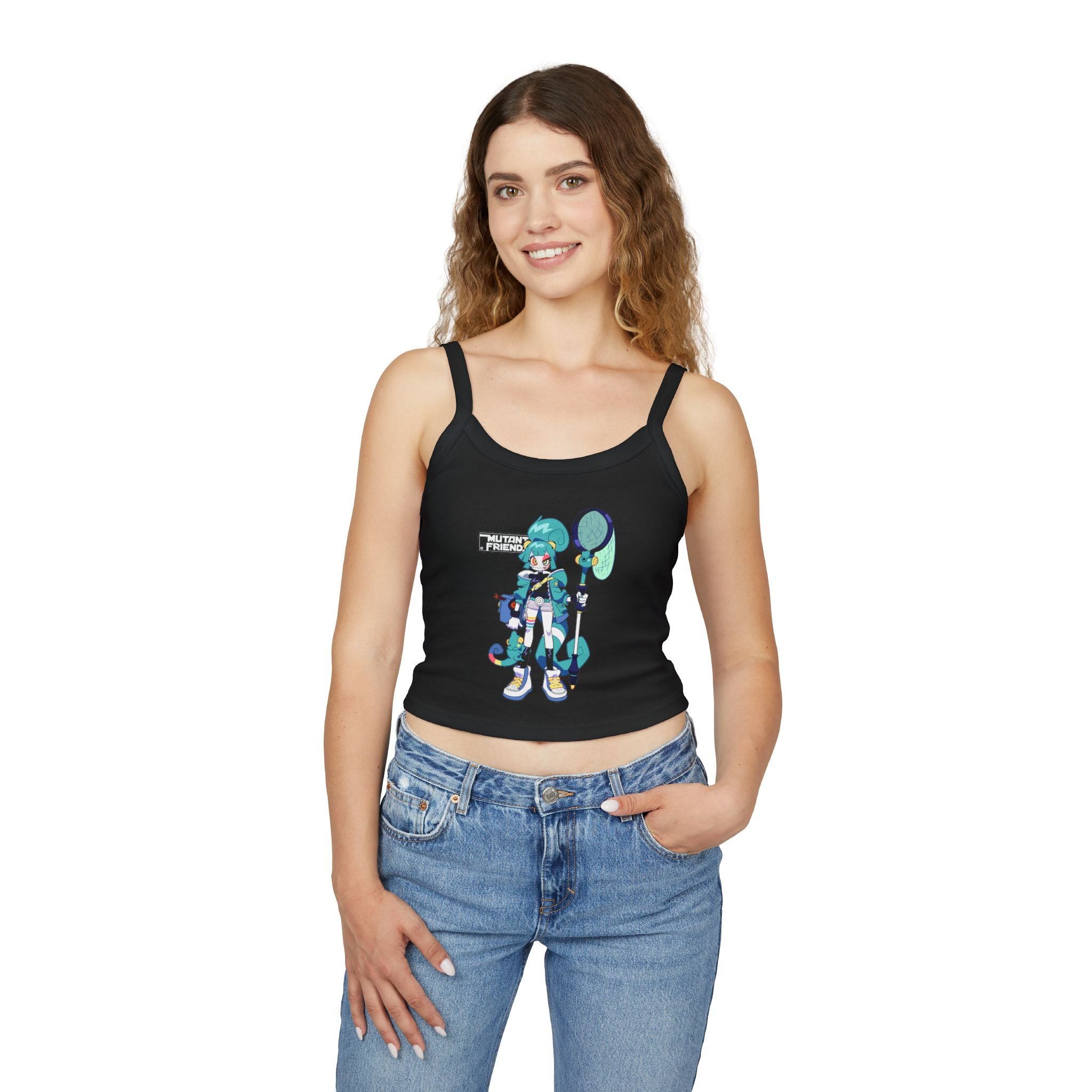 NelNal Mutant friends Spaghetti Strap Tank Top